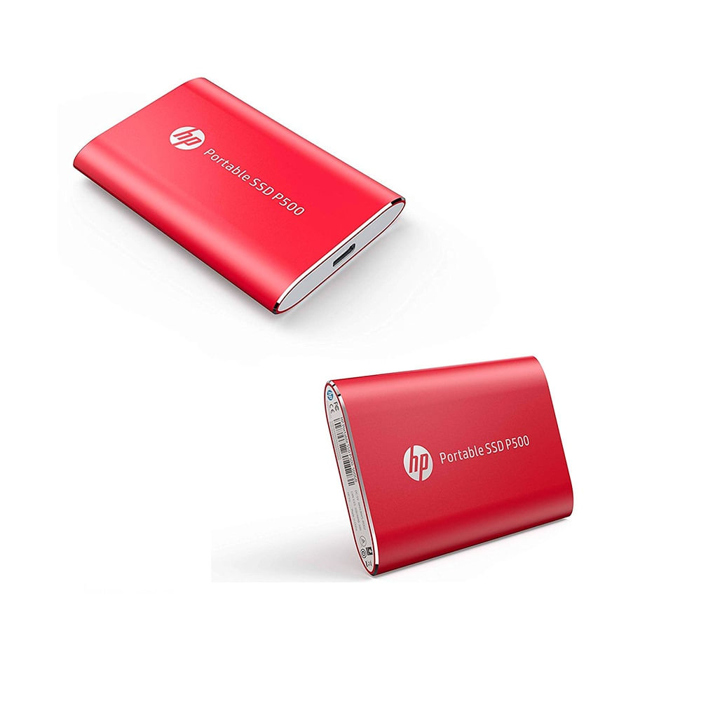 tomar el pelo Injusto Completo Disco SSD Externo HP P500 500GB USB 3.1 Tipo-C Rojo - Promart