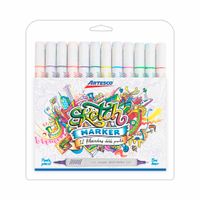 Marcadores Doble Punta ARTESCO Sketch Marker Estuche 12un