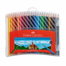 Ecolápices FABER CASTELL 24 Largos + 4 Color Pastel - Promart