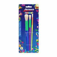 Pincel ARTESCO Mango de Plástico Blíster 3un