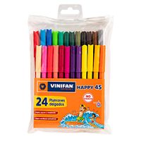Plumones VINIFAN Happy 45 Estuche 24un
