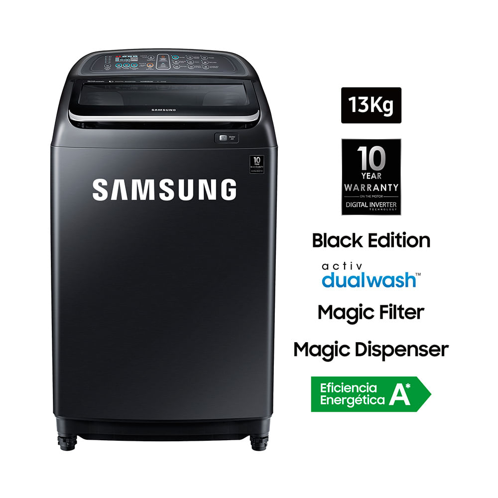 lavadora samsung wa13j5750lv pe 13kg