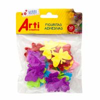Figuritas Adhesivas ARTI Stickers de Mariposas Glitter Bolsa 30un