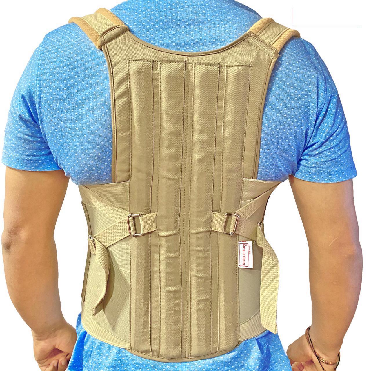 Faja Dorso Lumbar Unisex Skeleton Talla M Color Beige