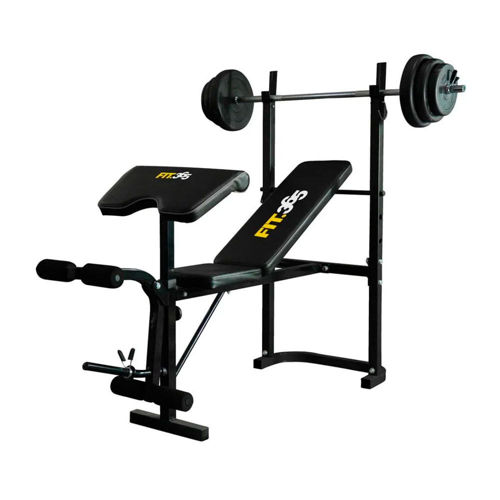 Banca de Ejercicios Fit365 con Pesas OX - 0810