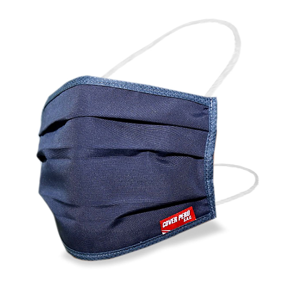 Mascarilla Nylon Plieg 19x14cm Plomo 10unid Cover Perú