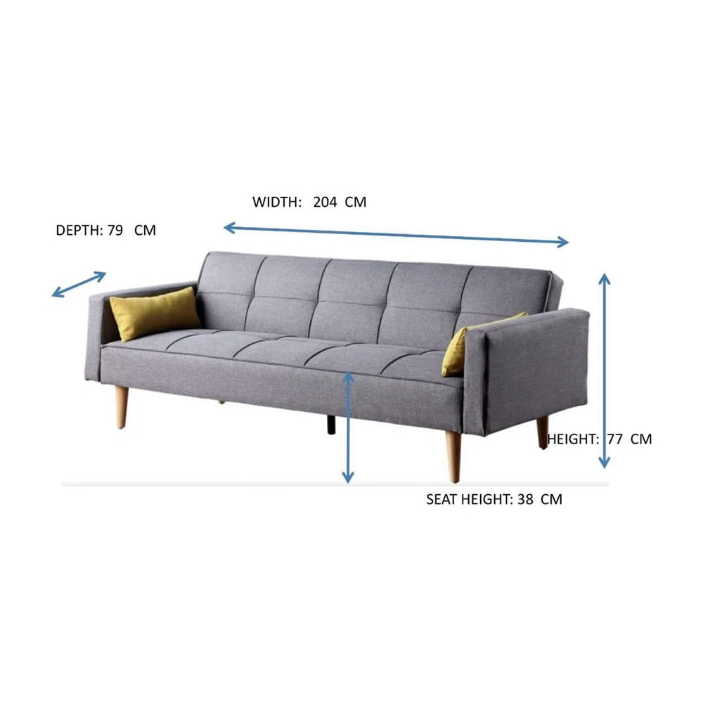 Futón Oslo Gris Promart