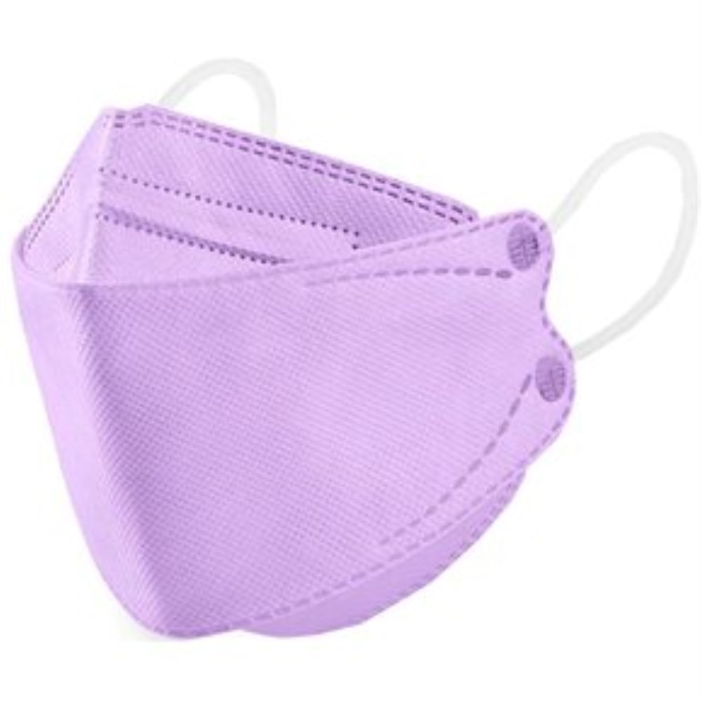 Mascarilla Kn95 Fish Shape Modelo Kf94 Pack X20 Color Lila