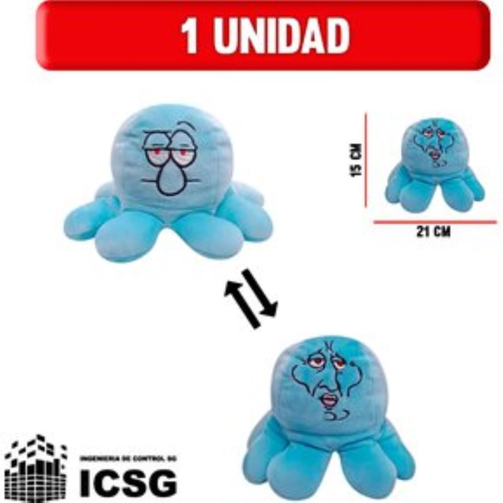Bob Esponja Pulpo Reversible Peluche Calamardo Calamardo