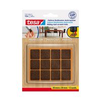 Paño de Fieltro Protect Tesa 20x20 mm Café 12und