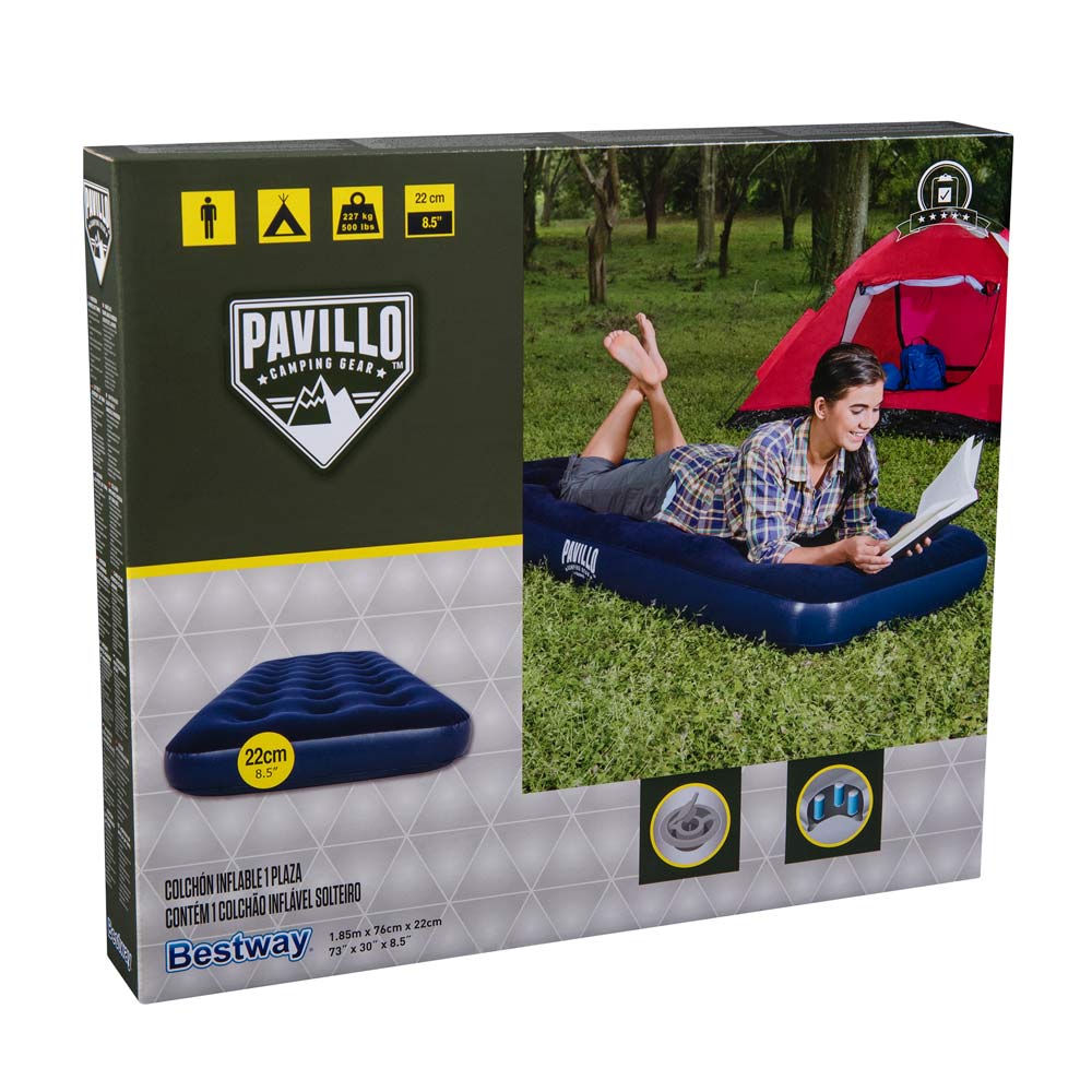 Colchón inflable para camping 1 plaza - Promart inflable camping
