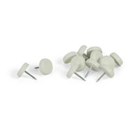 Deslizador Plástico Zender 18 mm Protectores de PVC para Muebles