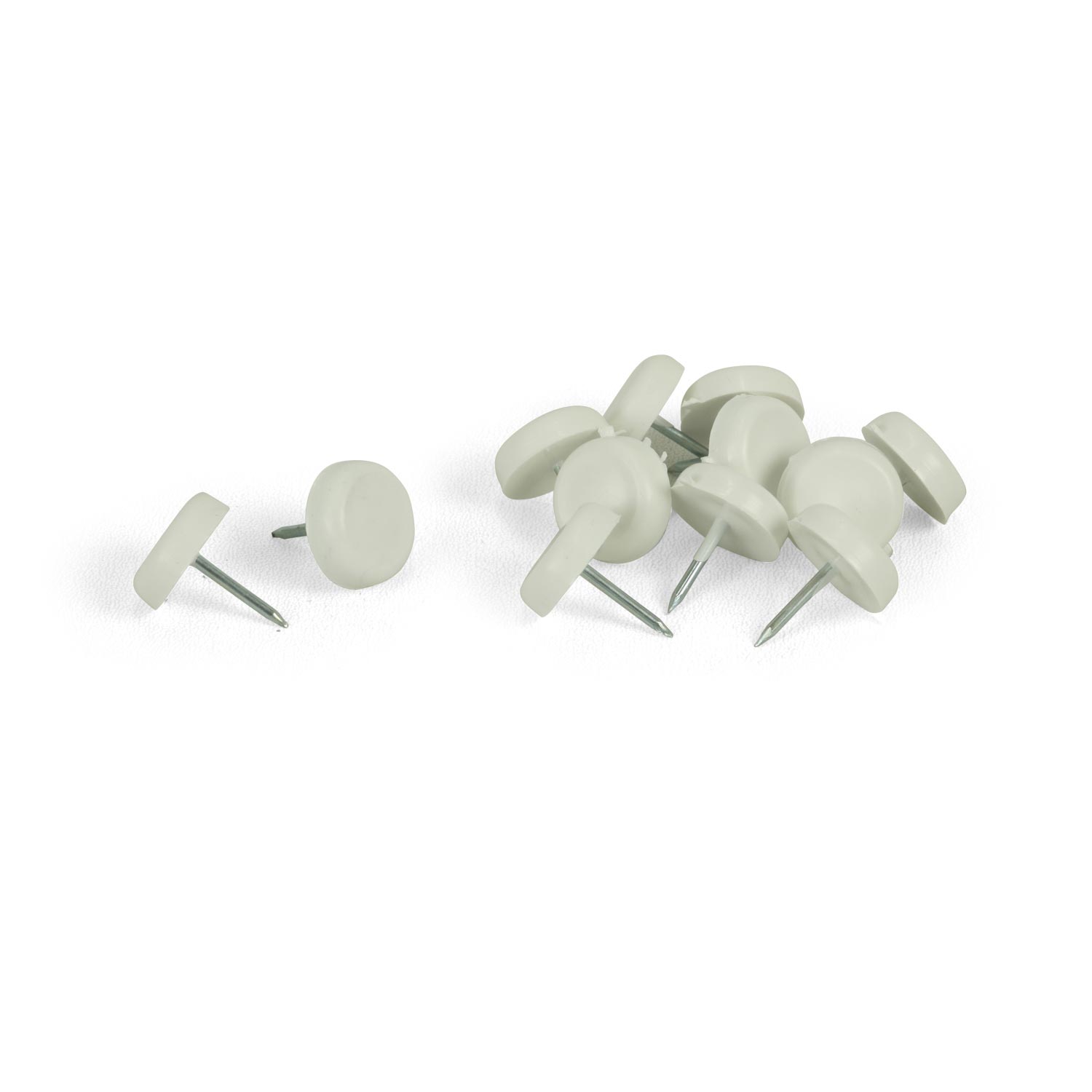 Deslizador Plástico Zender 18 mm Protectores de PVC para Muebles