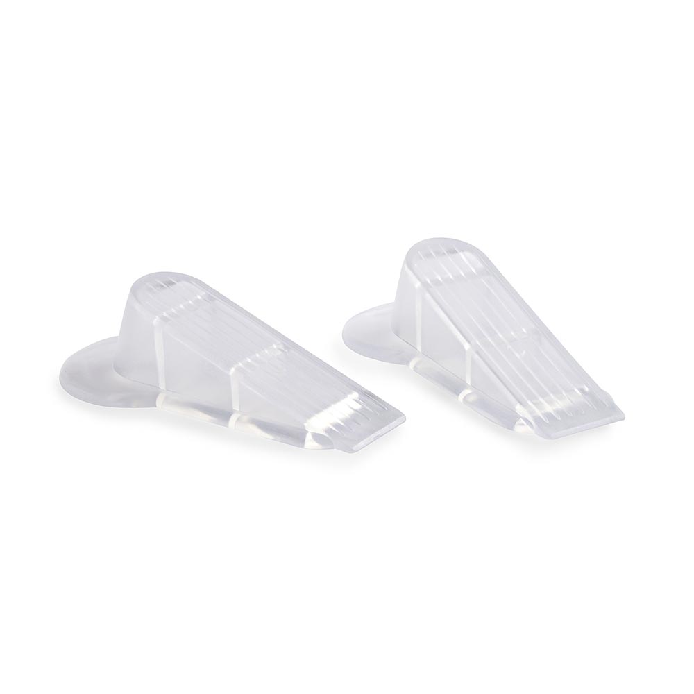 Tope cuña para puerta transparente x 2 unidades Zender