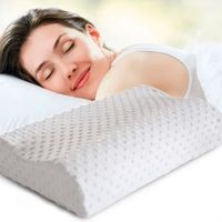 Almohada Ergonómica Viscoelástica -Ortopédica e Hipoalergénica 50x30 cm
