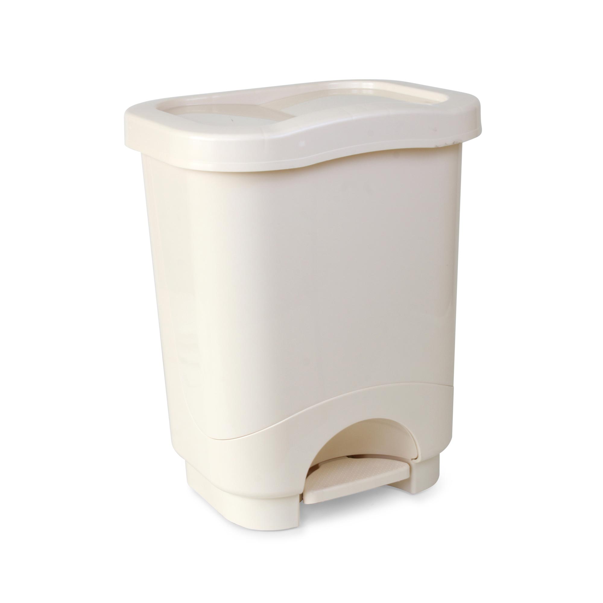 Tacho para Basura Automático Danubio Mármol 24L Reyplast Blanco
