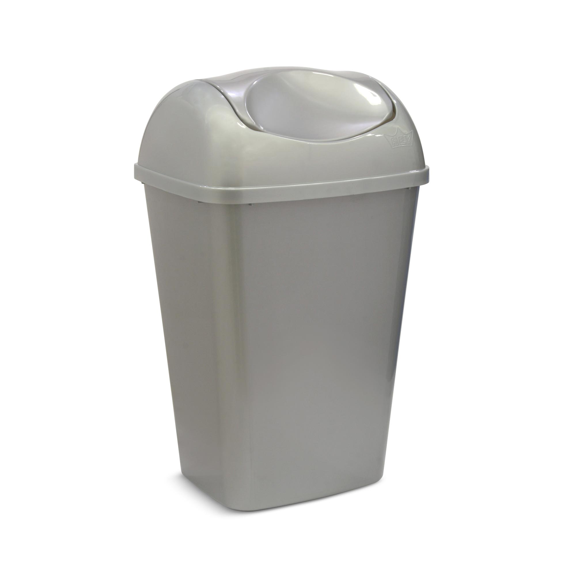 Tacho para Basura Reyplast Galax Plomo 22 l Gris Satinado