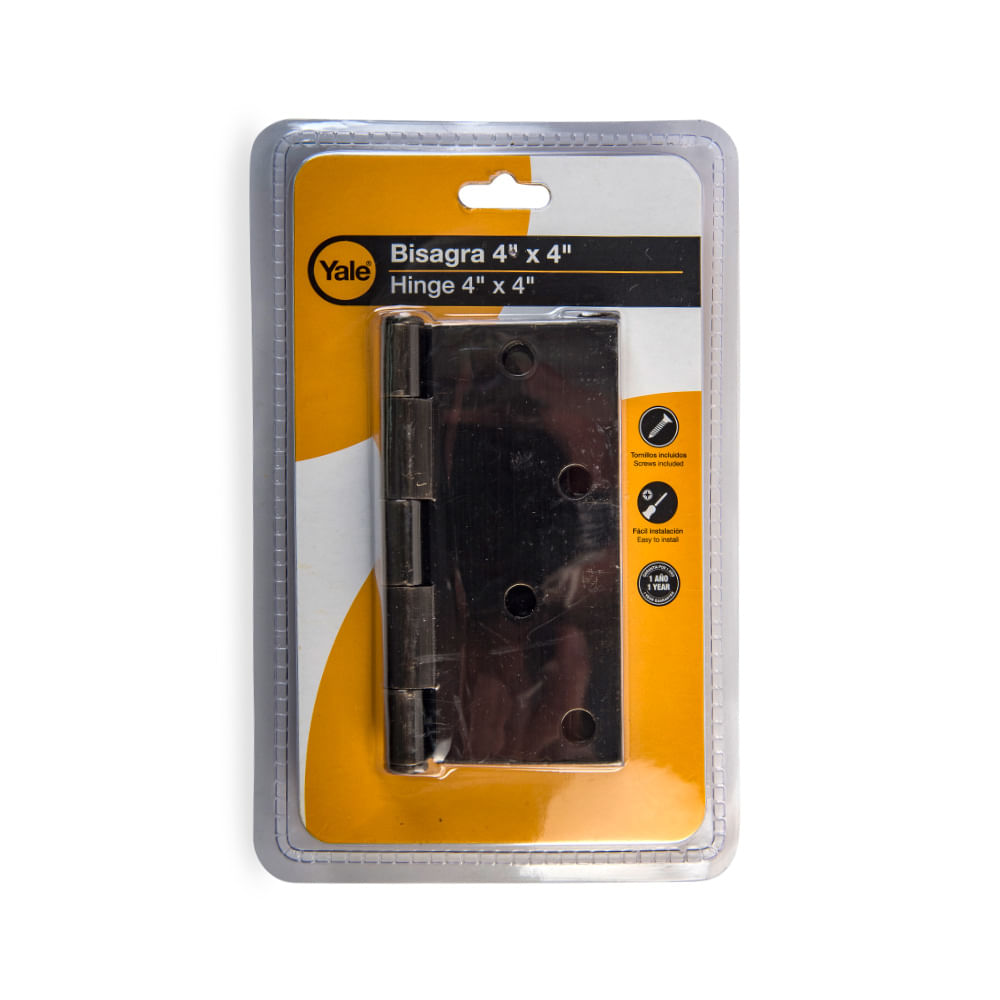 Bisagra Bronce Antiguo 4"x4" x2.2mm x 2u Yale