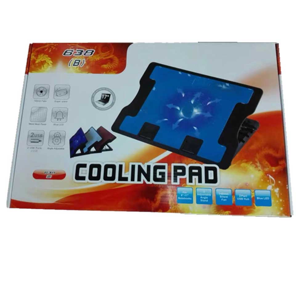 Base Para Laptop Cooler Pad 638b Hasta 17'' USB - Promart