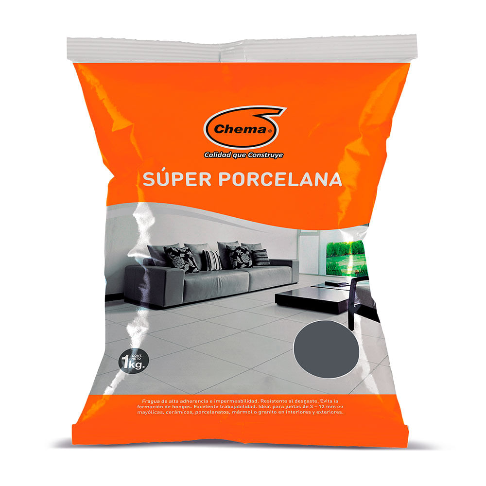 Fragua Super Porcelana Gris Plata 1 kg Chema
