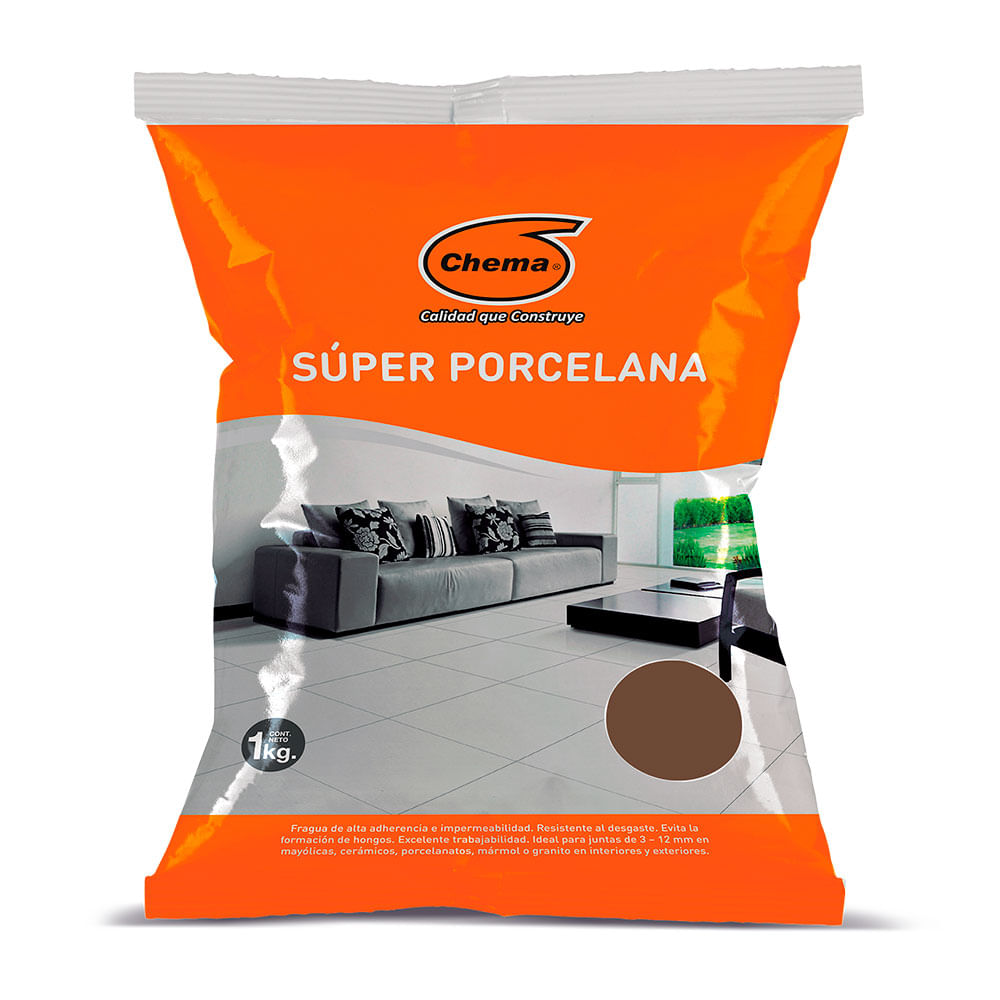 Fragua Cementicia Chema Super Porcelana Café 1 kg