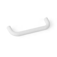 Tirador Plástico Modelo U 96 mm Blanco Mate