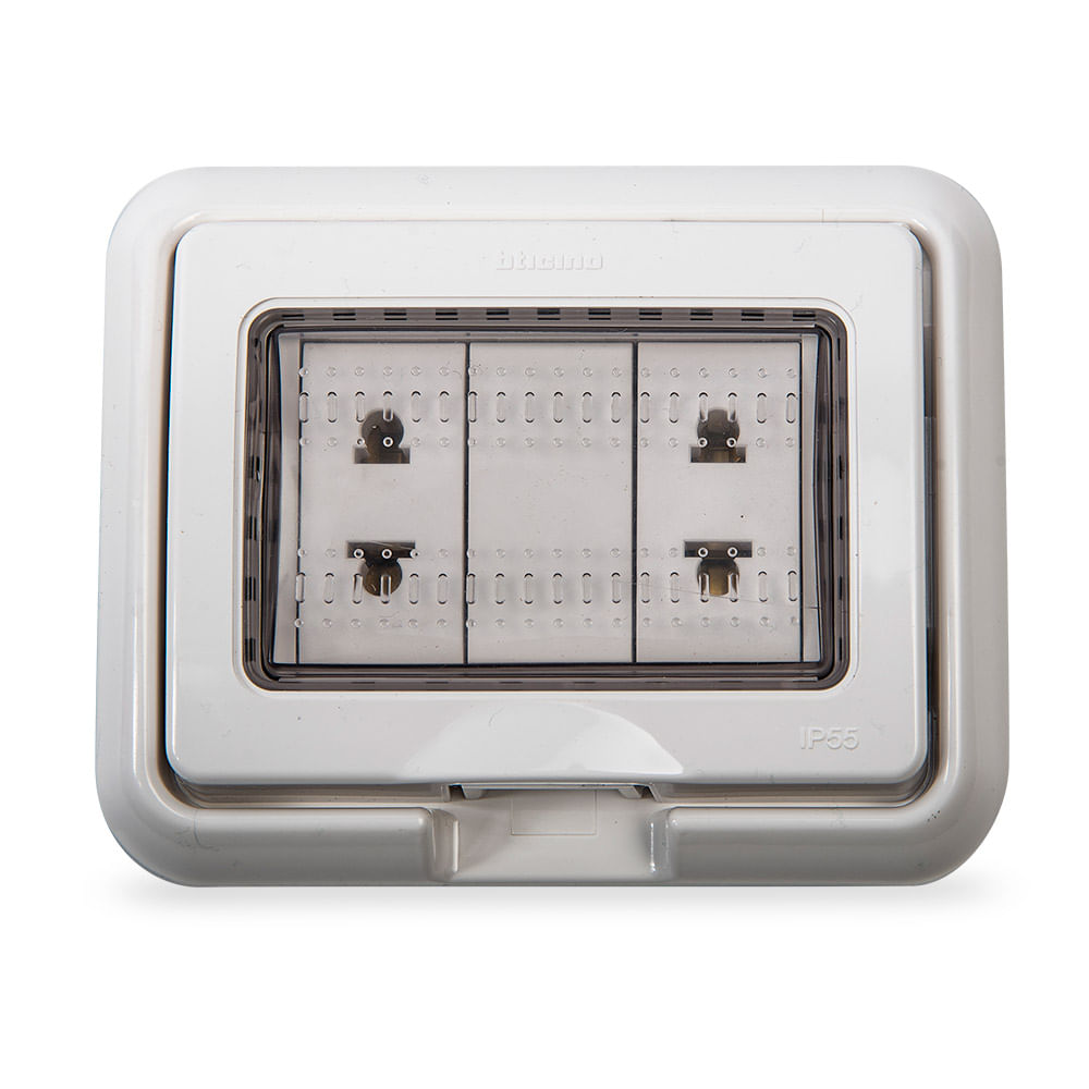 Toma Doble Universal Light Idrobox - Promart tomacorriente hidrobox