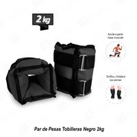 Par de Pesas Tobilleras Negro 2kg
