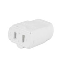 Conector Aéreo Polarizado 2 Patas 15A Leviton Blanco PVC/Metal