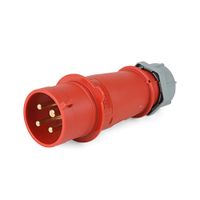 Enchufe 32Amp 3P+T 415V Rojo 6H IP44