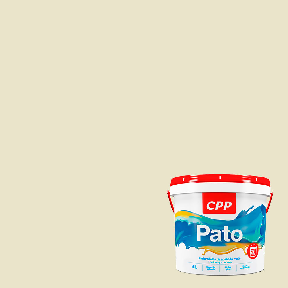 Pintura Látex Pato Gris Perla 4 litros - Promart