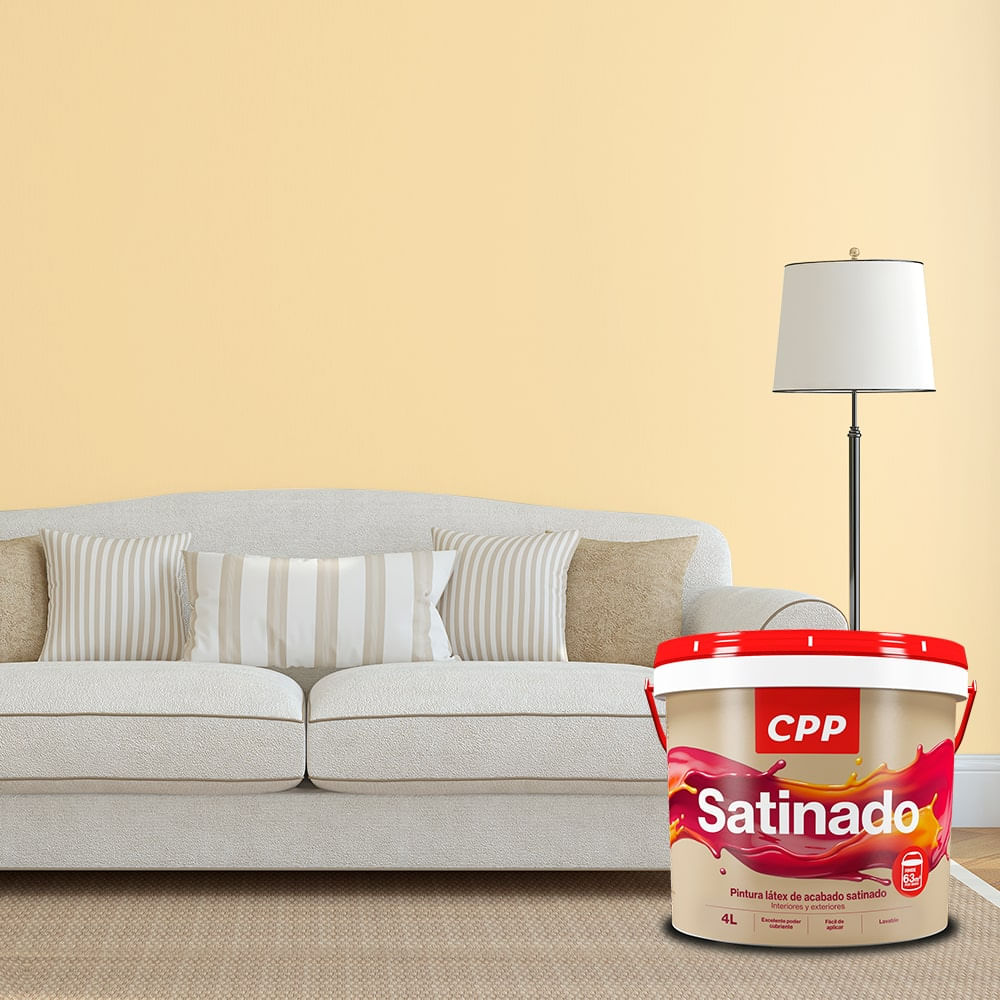 Látex acrílico satinado Blanco Perla 4 L - Promart