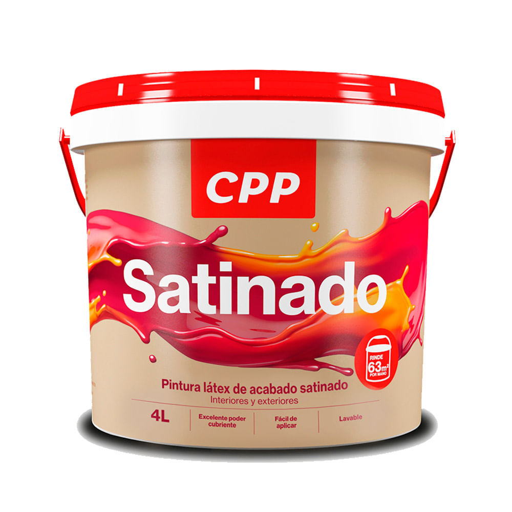Pintura Látex Acrílico Satinado 4 litros - Promart