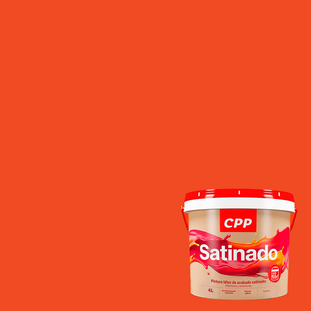 Pintura Látex Acrílico Satinado Sunset 4 litros - Promart