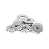 Arandela plana 1/4"" x 10 unidades