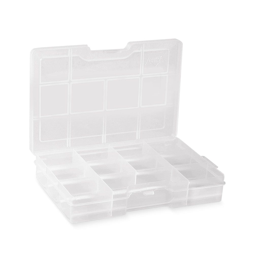 Caja organizadora de plástico apilable de 3 niveles y 30 secciones