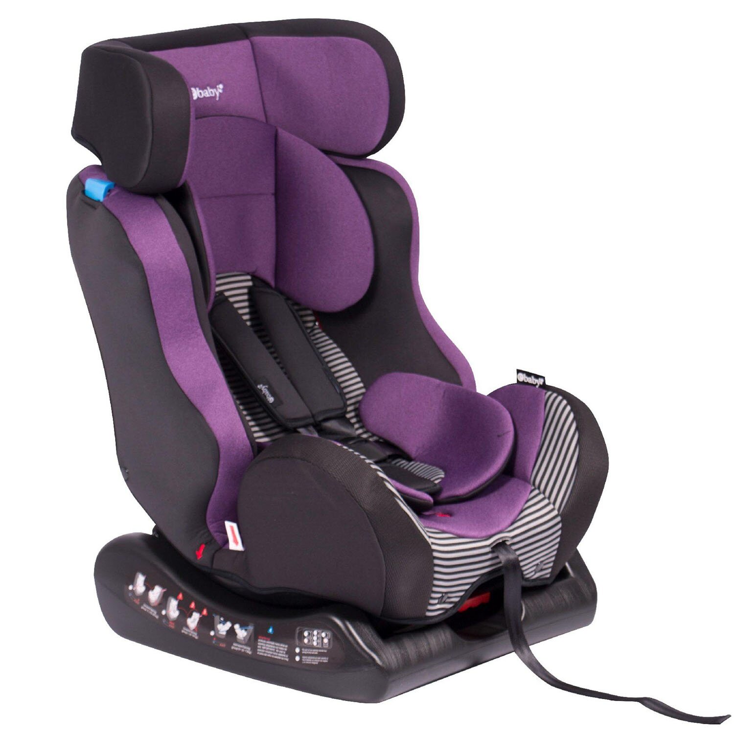 Silla para Auto Reclinable EBABY FIREZA Morado