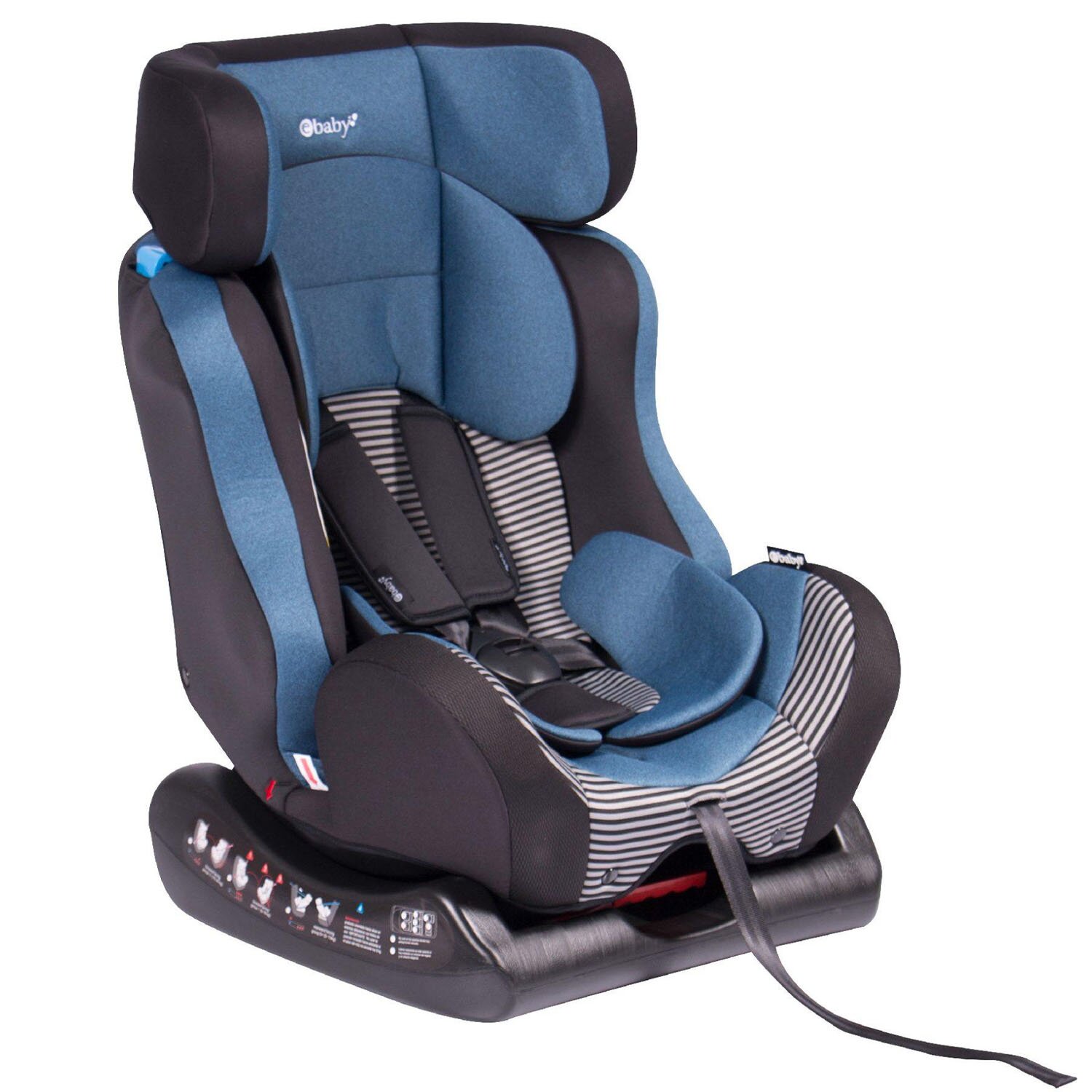 Silla para Auto Reclinable EBABY FIREZA Azul