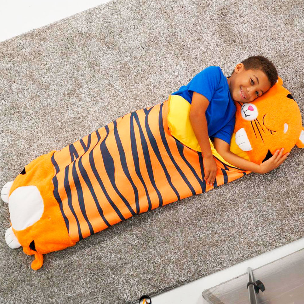 LISM Saco de dormir para niños Convierte tu divertido cojín 2 en 1 en un saco de dormir para viajes y siestas al aire libre. 