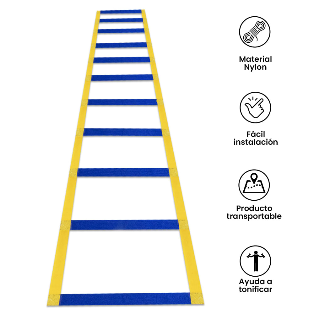 Mal Detenerse Huracán Escalera de Entrenamiento Agilidad (10 pasos - 4.30 metros) - Promart