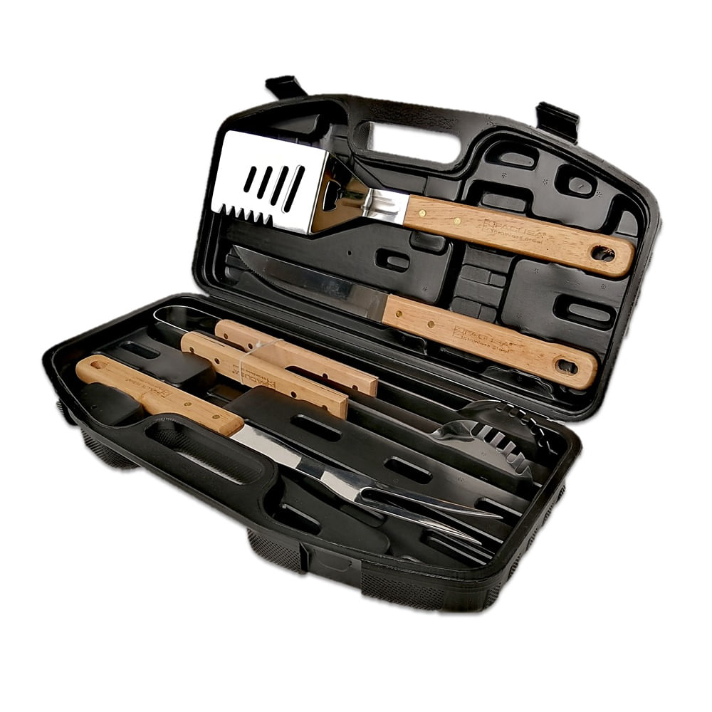 Set Parrillero X4 Pzas Con Maletin