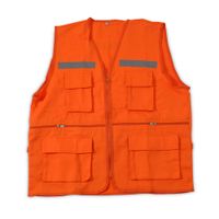 Chaleco Werken Económico Naranja Talla M de Drill con Cinta Reflectiva
