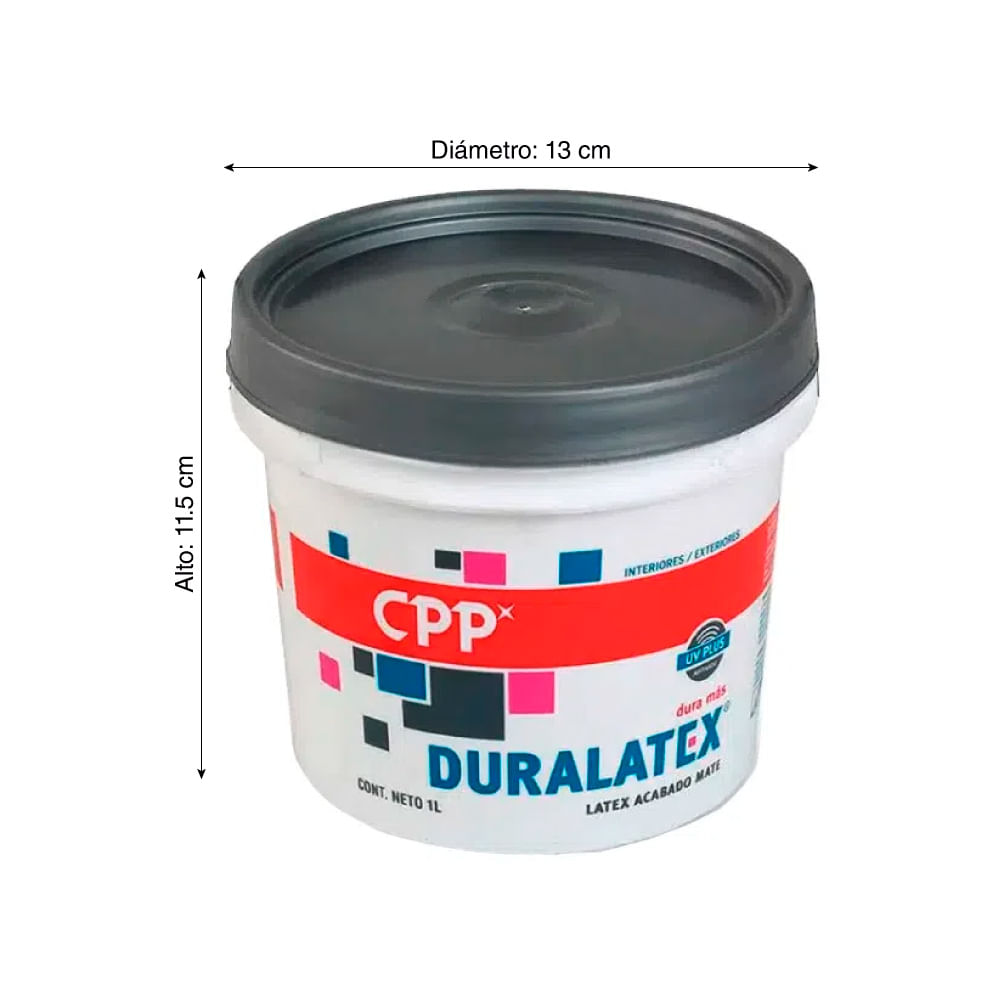 Pintura Látex Duralatex Blanco 1 litro - Promart