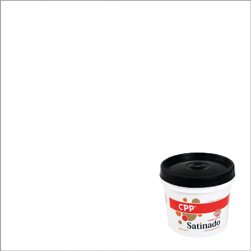 Pintura Látex Acrílico Satinado Blanco 1 litro - Promart