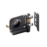 Cerradura de Sobreponer Alta Seguridad Cantol Super 770 Negro de Acero