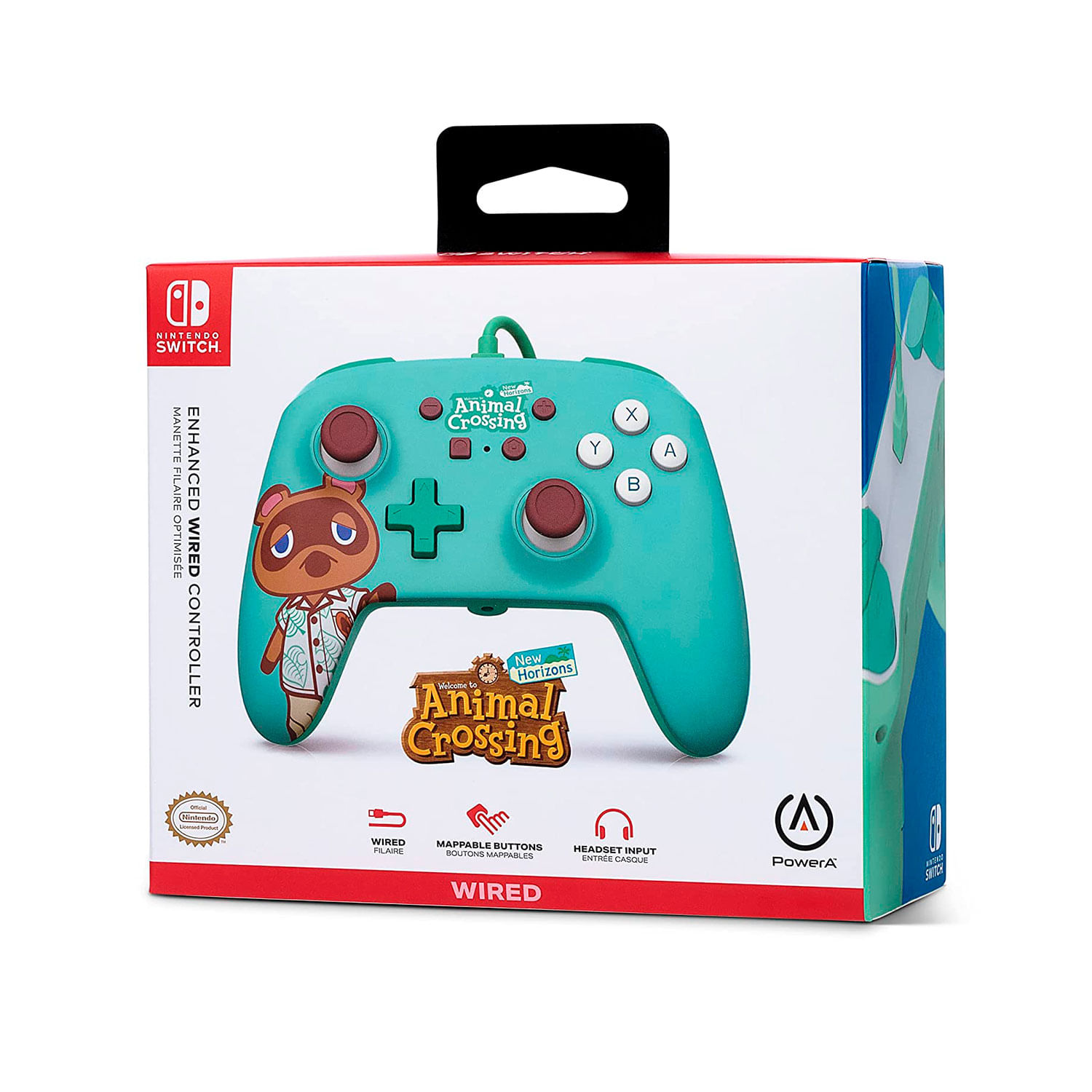 PowerA Enhanced Wired Controller Tom Nook Nintendo Switch