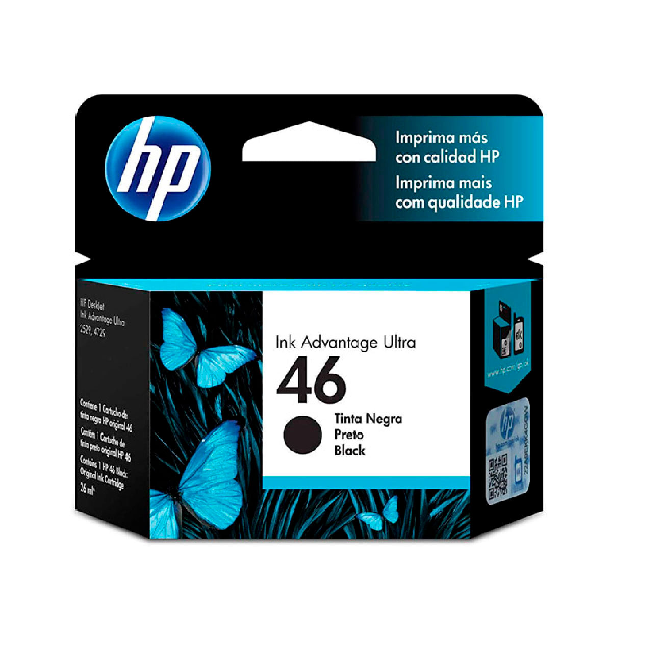 Cartucho De Tinta Para Impresora Hp 46 Negro - Hp | Knasta Chile