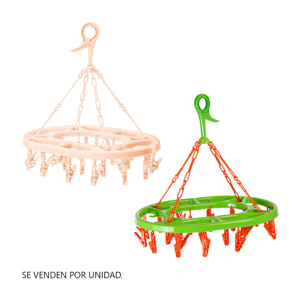 Colgador múltiple ovalado gigante de 24 ganchos Reyplast