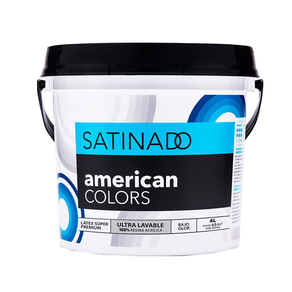 Pintura Látex Premium Satinada Blanco 4 litros - Promart