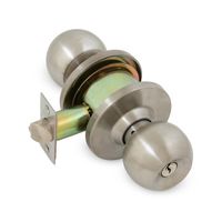 Chapa pomo de Dormitorio Forte Acero Inoxidable Plata 60 mm